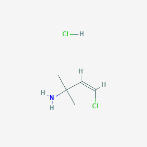 molecular formula C5H11Cl2N B11821666 (Z)-4-Chloro-2-methylbut-3-en-2-amine hydrochloride 