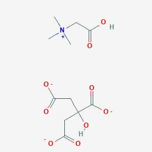 molecular formula C11H17NO9-2 B11821672 Carboxymethyl(trimethyl)azanium;2-hydroxypropane-1,2,3-tricarboxylate 