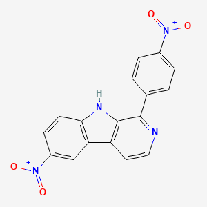 6-nitro-1-(4-nitrophenyl)-9H-beta-carboline