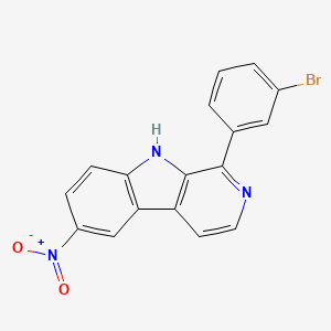 molecular formula C17H10BrN3O2 B1182171 1-(3-bromophenyl)-6-nitro-9H-beta-carboline 