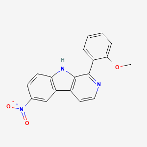 molecular formula C18H13N3O3 B1182173 1-(2-methoxyphenyl)-6-nitro-9H-beta-carboline 