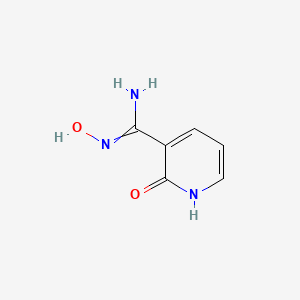 molecular formula C6H7N3O2 B11821733 N'-hydroxy-2-oxo-1H-pyridine-3-carboximidamide 