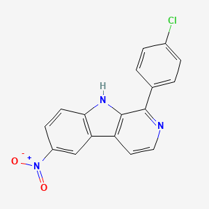 1-(4-chlorophenyl)-6-nitro-9H-beta-carboline