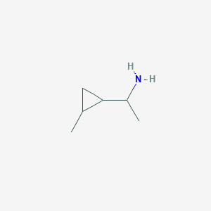 molecular formula C6H13N B11821777 1-(2-Methylcyclopropyl)ethan-1-amine 