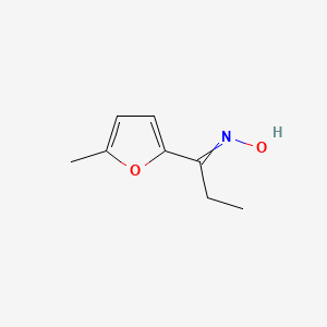 molecular formula C8H11NO2 B11821799 N-[1-(5-methylfuran-2-yl)propylidene]hydroxylamine 