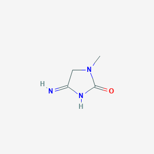 molecular formula C4H7N3O B11821833 4-Amino-1-methyl-5H-imidazol-2-one 