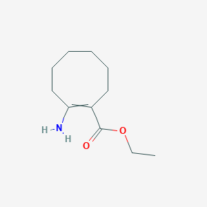 molecular formula C11H19NO2 B11821949 Ethyl 2-aminocyclooct-1-ene-1-carboxylate 