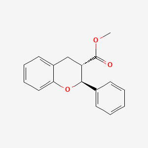 molecular formula C17H16O3 B1182202 Methyl 2-phenyl-3-chromanecarboxylate 