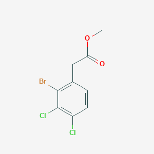 molecular formula C9H7BrCl2O2 B11822048 Methyl 2-(2-bromo-3,4-dichlorophenyl)acetate 