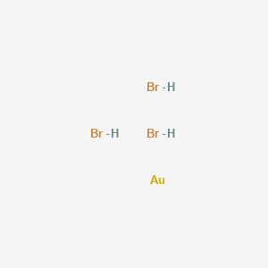 molecular formula AuBr3H3 B11822080 Gold;trihydrobromide 