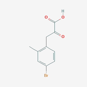 molecular formula C10H9BrO3 B11822441 3-(4-Bromo-2-methylphenyl)-2-oxopropanoic acid 