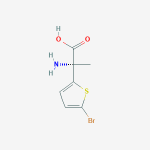 molecular formula C7H8BrNO2S B11822458 DL-2-(5-Bromothienyl)alanine 