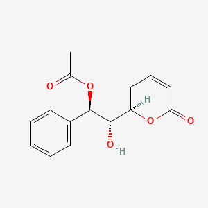 molecular formula C15H16O5 B1182252 8-乙酸基角二醇 CAS No. 144429-71-0