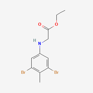 molecular formula C11H13Br2NO2 B1182265 Ethyl (3,5-dibromo-4-methylanilino)acetate 