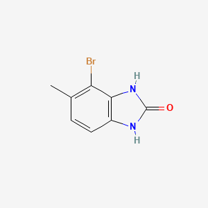 molecular formula C8H7BrN2O B11822676 4-Bromo-1,3-dihydro-5-methyl-2H-benzimidazol-2-one 