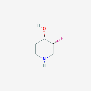 molecular formula C5H10FNO B11822836 (3R,4S)-3-fluoropiperidin-4-ol 