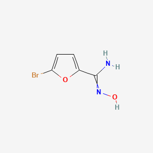molecular formula C5H5BrN2O2 B11822882 5-bromo-N-hydroxy-furan-2-carboxamidine 