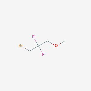 molecular formula C4H7BrF2O B11822916 1-Bromo-2,2-difluoro-3-methoxypropane CAS No. 1175586-68-1