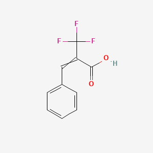molecular formula C10H7F3O2 B11823012 3-phenyl-2-(trifluoromethyl)prop-2-enoic acid 