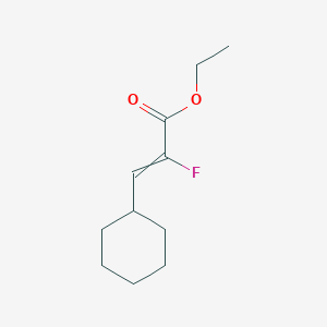molecular formula C11H17FO2 B11823018 ethyl 3-cyclohexyl-2-fluoroprop-2-enoate 