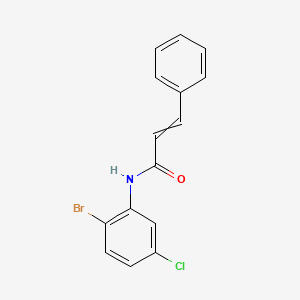 molecular formula C15H11BrClNO B11823109 C15H11BrClNO 
