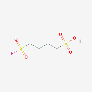 molecular formula C4H9FO5S2 B11823141 4-Sulfobutane-1-sulfonyl fluoride 