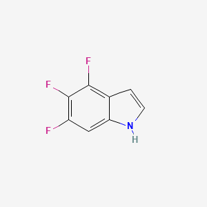molecular formula C8H4F3N B11823180 4,5,6-trifluoro-1H-indole CAS No. 884494-65-9