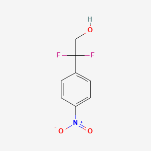 molecular formula C8H7F2NO3 B11823273 2,2-Difluoro-2-(4-nitrophenyl)ethan-1-ol 