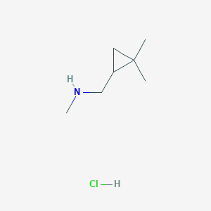 molecular formula C7H16ClN B1182354 [(2,2-dimethylcyclopropyl)methyl]methylamine hydrochloride CAS No. 1199779-11-7