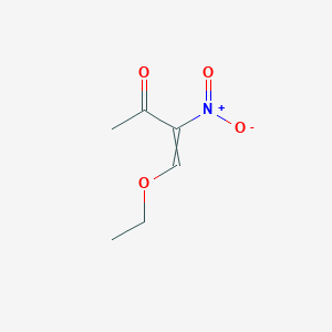 molecular formula C6H9NO4 B11823542 4-Ethoxy-3-nitrobut-3-en-2-one 