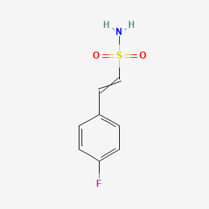 molecular formula C8H8FNO2S B11823586 2-(4-Fluorophenyl)ethenesulfonamide 