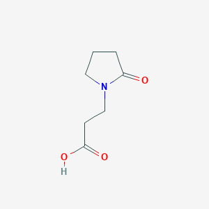 B118240 3-(2-Oxopyrrolidin-1-yl)propanoic acid CAS No. 77191-38-9