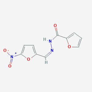 molecular formula C10H7N3O5 B11824002 N'-[(1E)-(5-Nitrofuran-2-YL)methylidene]furan-2-carbohydrazide 