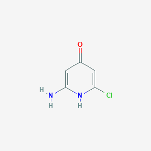 molecular formula C5H5ClN2O B11824130 2-Amino-6-chloropyridin-4-ol 