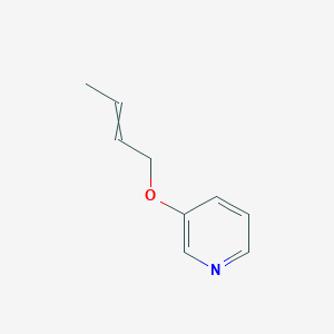 molecular formula C9H11NO B11824185 3-But-2-enoxypyridine 
