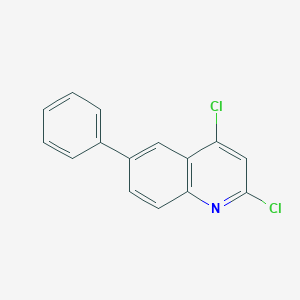 molecular formula C15H9Cl2N B11824442 2,4-Dichloro-6-phenylquinoline 