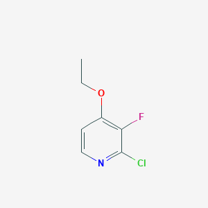 molecular formula C7H7ClFNO B11824540 2-Chloro-4-ethoxy-3-fluoropyridine 
