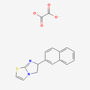 molecular formula C17H12N2O4S-2 B11824552 6-Naphthalen-2-yl-5,6-dihydroimidazo[2,1-b][1,3]thiazole;oxalate 