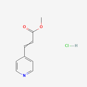 molecular formula C9H10ClNO2 B11824619 Methyl 3-pyridin-4-ylprop-2-enoate;hydrochloride 