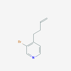 molecular formula C9H10BrN B11824663 3-Bromo-4-(but-3-enyl)pyridine 
