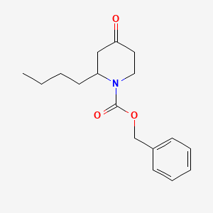 molecular formula C17H23NO3 B11824696 Benzyl 2-butyl-4-oxopiperidine-1-carboxylate 