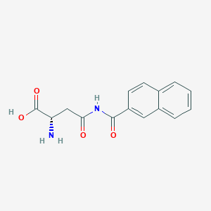 molecular formula C15H14N2O4 B11824760 beta-L-Aspartylbeta-naphthylamide 