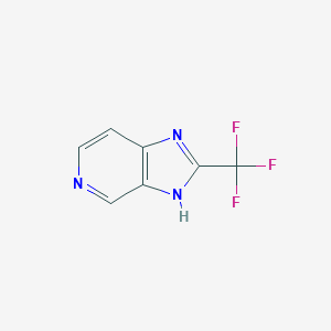 molecular formula C7H4F3N3 B011825 2-(Trifluoromethyl)-3H-imidazo[4,5-c]pyridine CAS No. 19918-36-6