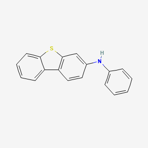 molecular formula C18H13NS B11825067 N-phenyl-3-dibenzothiophenamine 