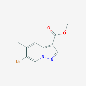 molecular formula C10H9BrN2O2 B11825089 Methyl 6-bromo-5-methylpyrazolo[1,5-a]pyridine-3-carboxylate 