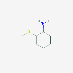 molecular formula C7H15NS B11825186 2-(Methylsulfanyl)cyclohexan-1-amine 