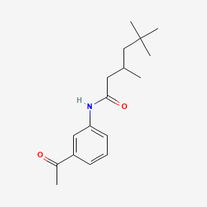 molecular formula C17H25NO2 B1182526 N-(3-acetylphenyl)-3,5,5-trimethylhexanamide 