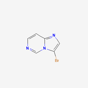 molecular formula C6H4BrN3 B11825347 3-Bromoimidazo[1,2-c]pyrimidine 