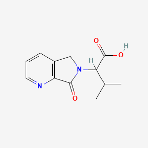 molecular formula C12H14N2O3 B11825356 3-methyl-2-(7-oxo-5H-pyrrolo[3,4-b]pyridin-6(7H)-yl)butanoic acid 