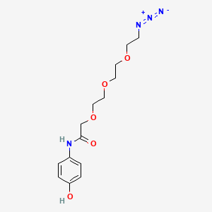 molecular formula C14H20N4O5 B11825480 Phenol-amido-C1-PEG3-N3 